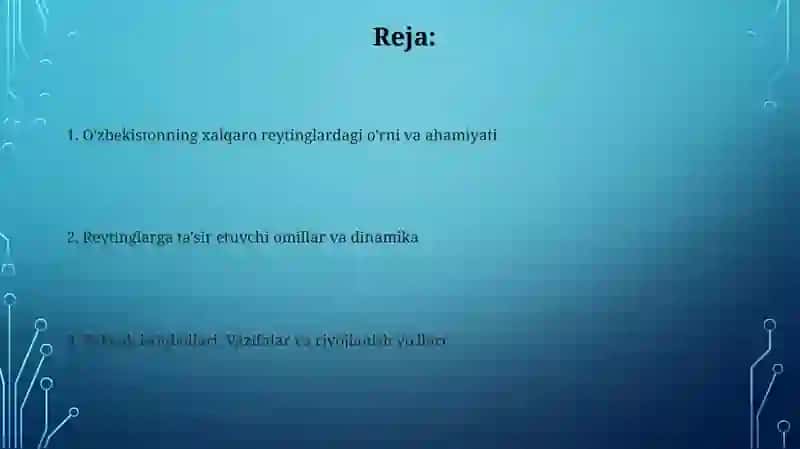 Xalqaro reyting va indekslar: Asosiy tushunchalar 2