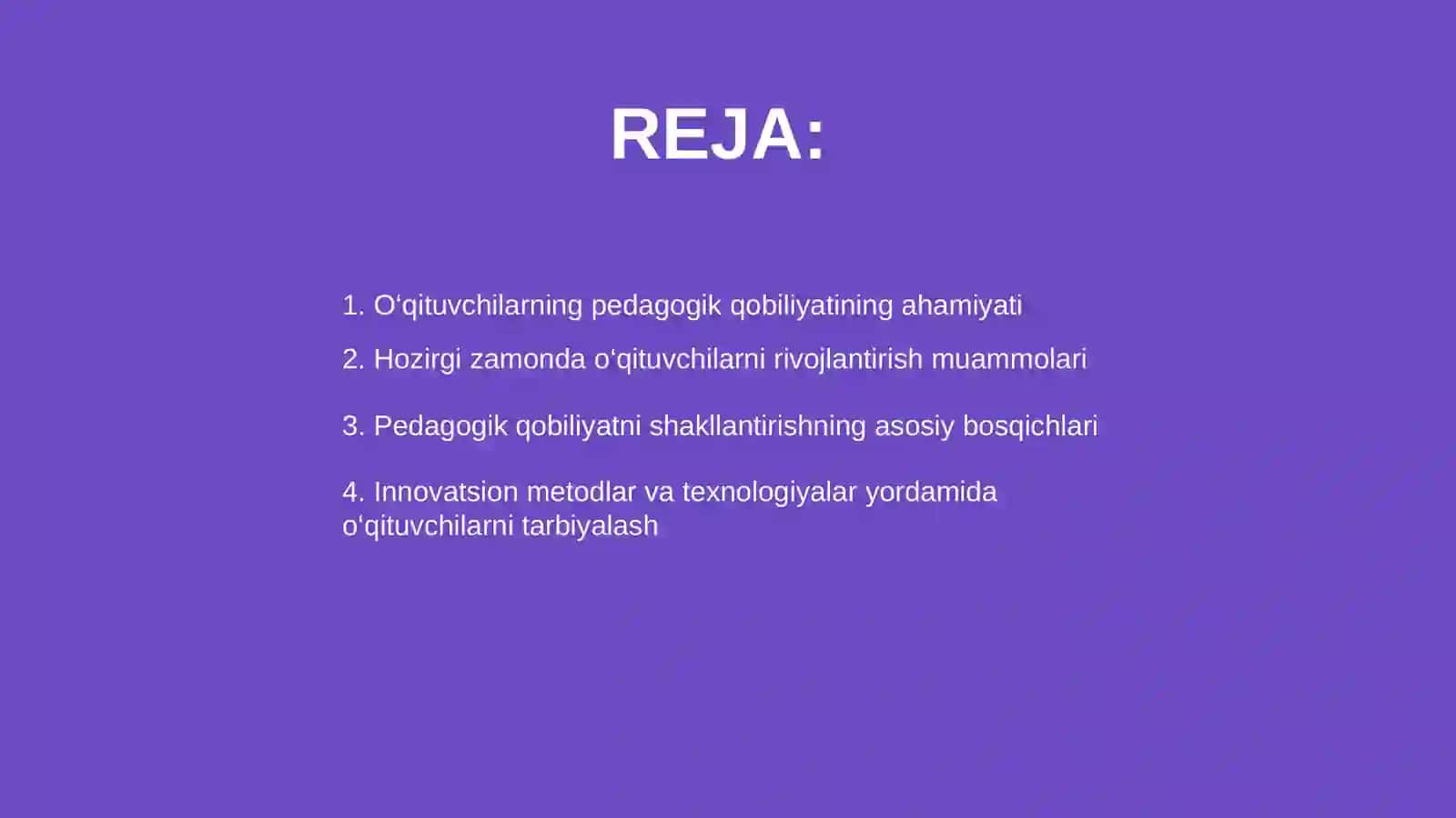 Pedagogik qobiliyatini rivojlantirish 2
