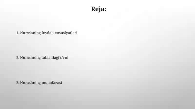 Nurashning tabiatdagi o‘rni 2