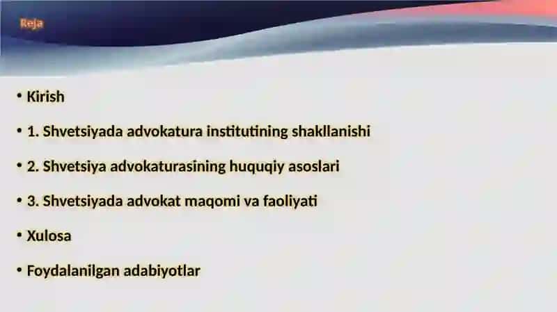 Shvetsiyada advokatura instituti 2