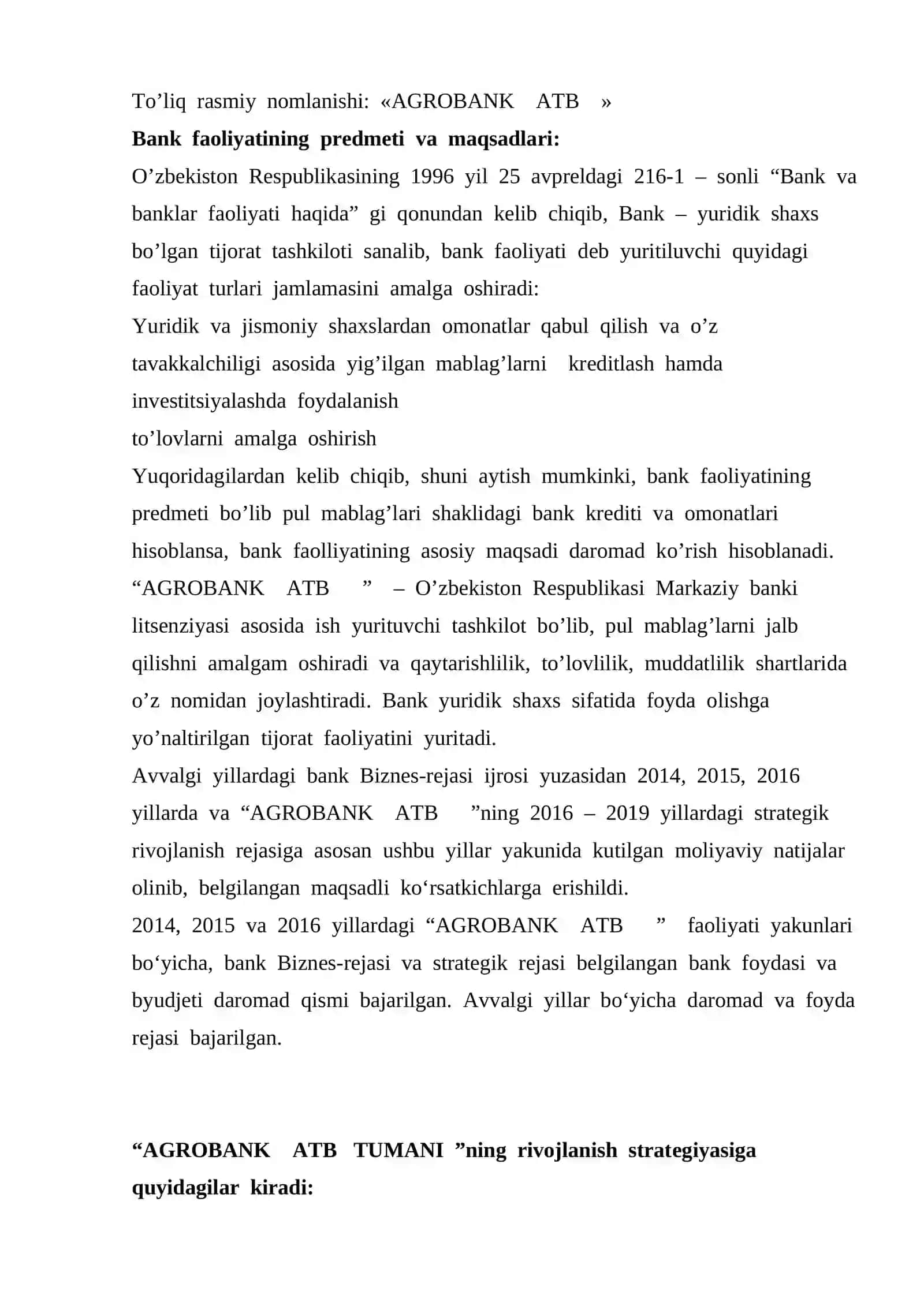 AGROBANK AMALIYOT HISOBOTI 2