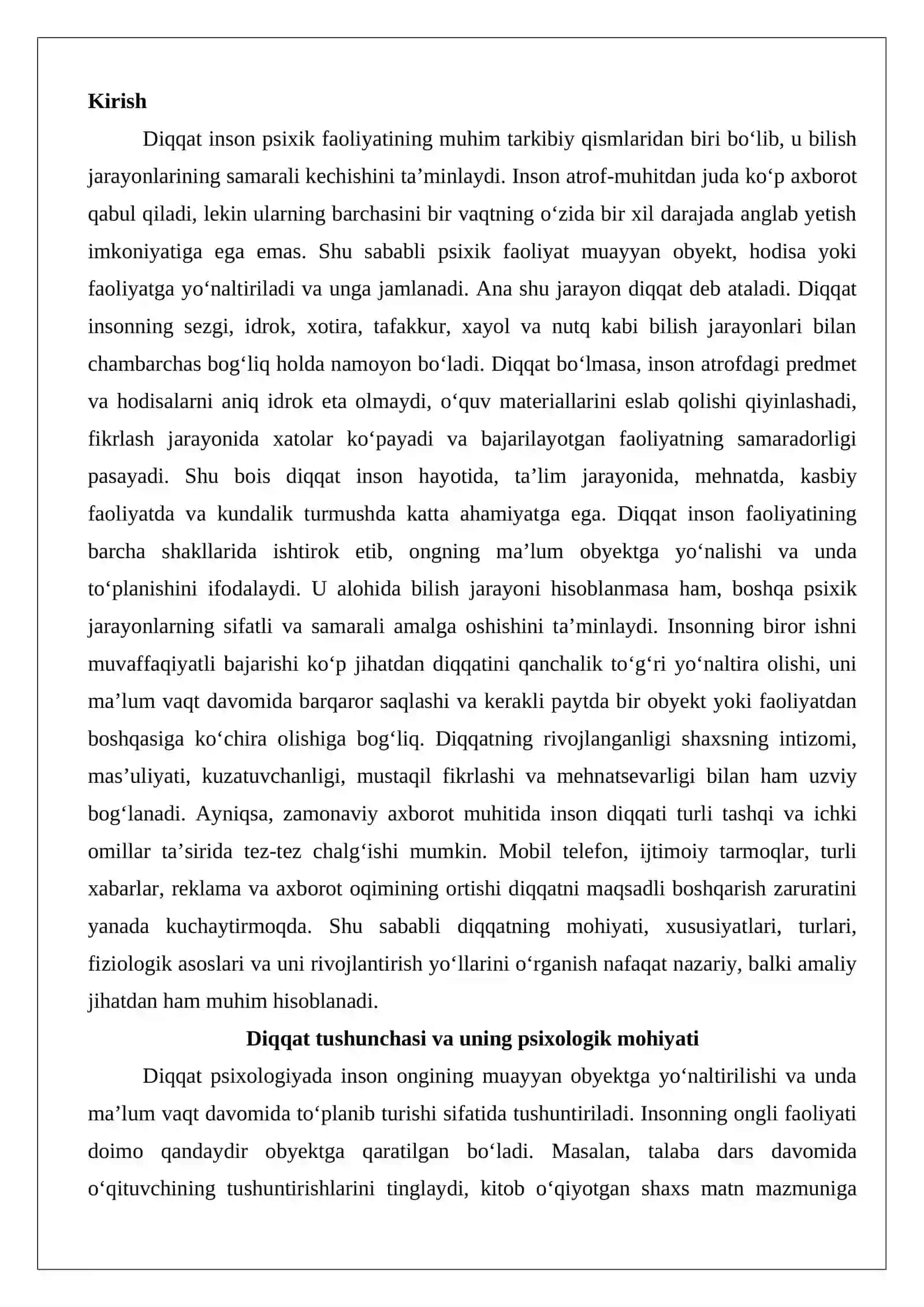 Diqqat haqida tushuncha 2
