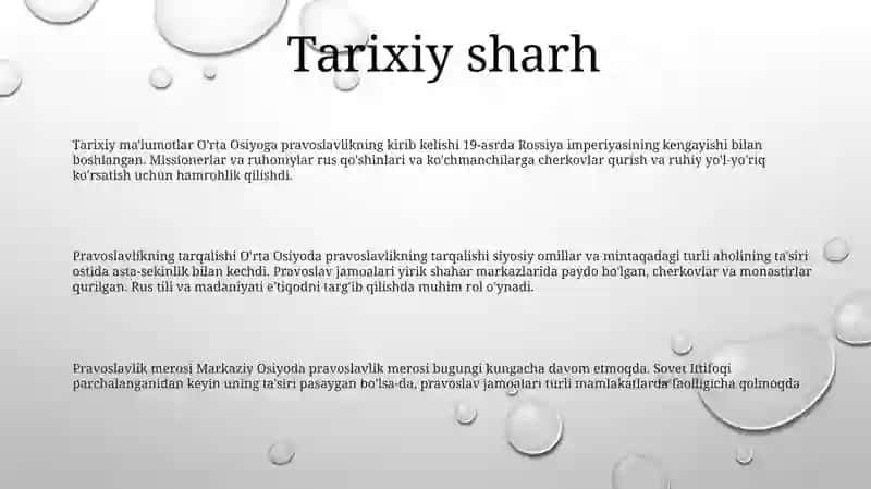 O'Rta Osiyoga Pravoslavlikning Kirib Kelishi 2