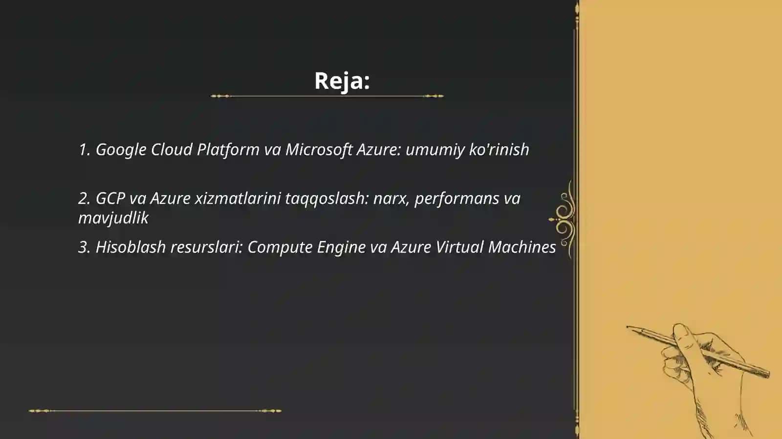 Bulutli texnologiyalar Google va Microsoft vositalari va xizmatlari 2