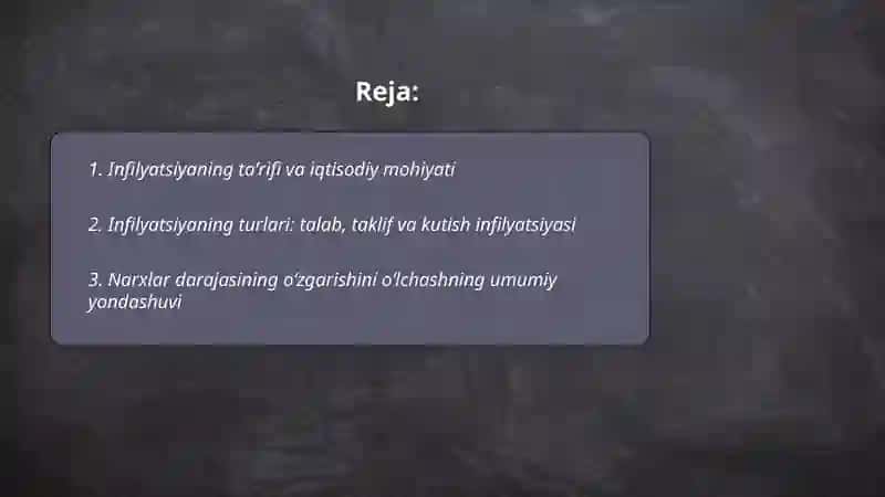 Infilyatsiyaning mohiyati va hisoblanish usullari 2