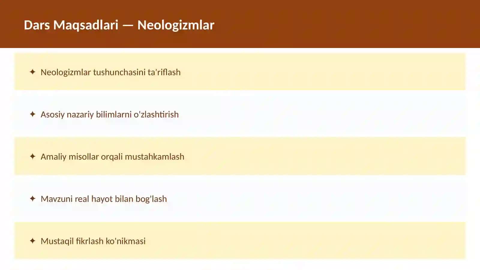 Arxaizmlar va Neologizmlar 2