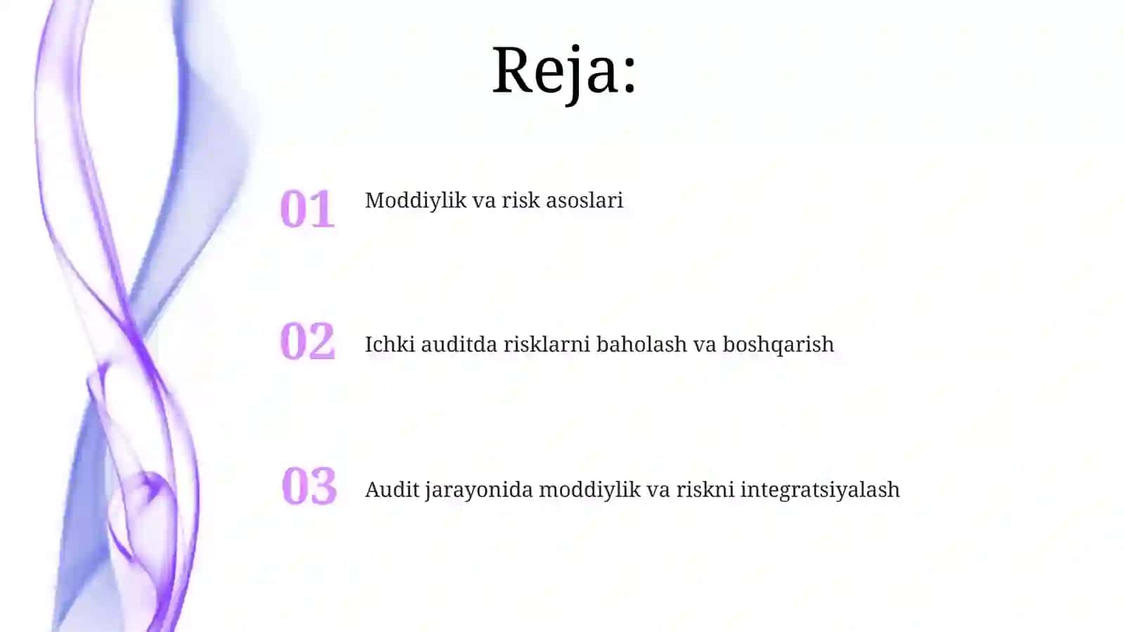 Ichki auditorlik tekshiruvida muhimlik va risk 2