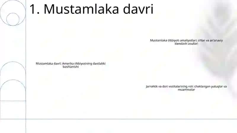 Amerikada Tibbiyotning Rivojlanishi 2
