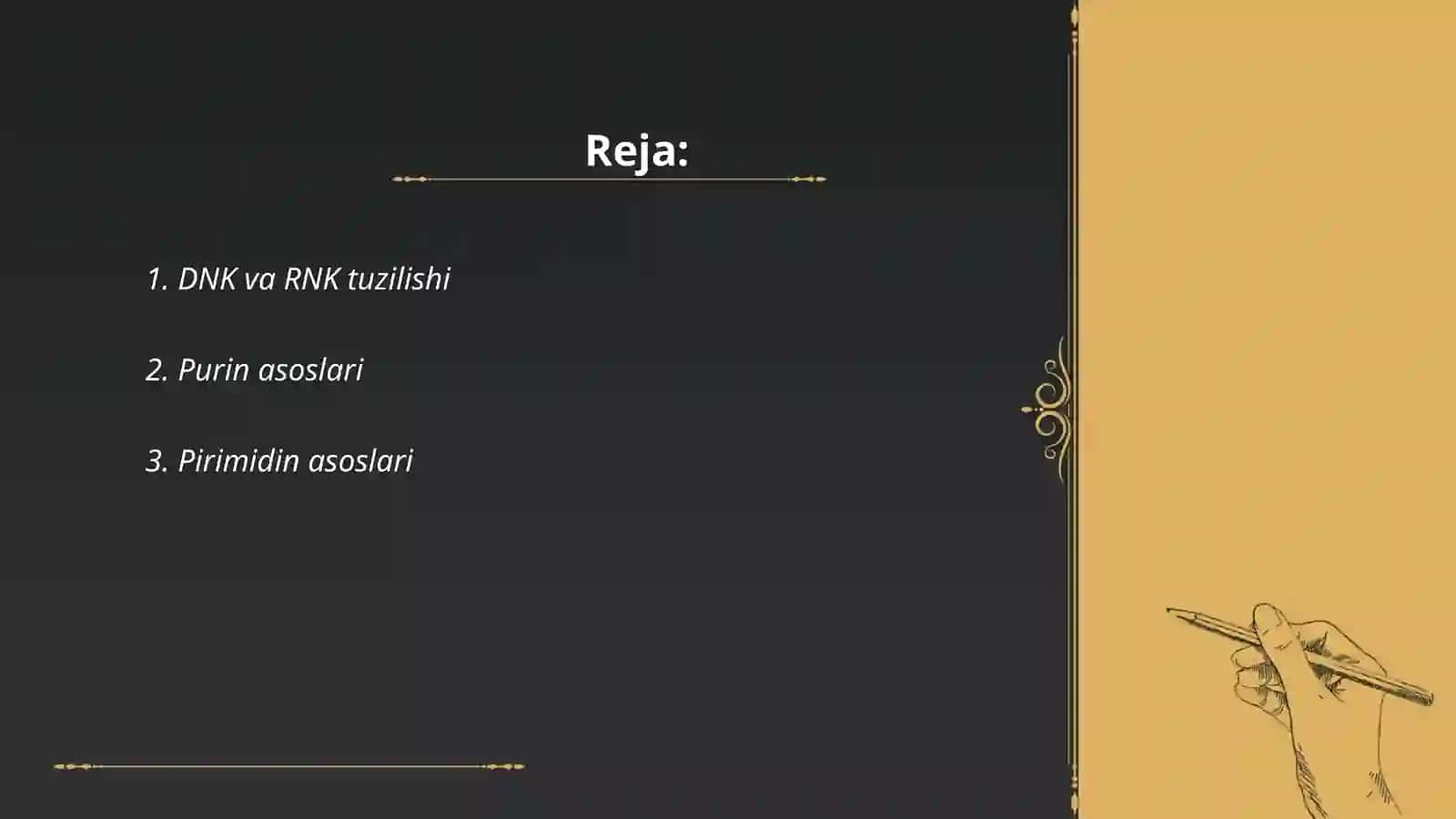 DNK va RNK Asoslari 2