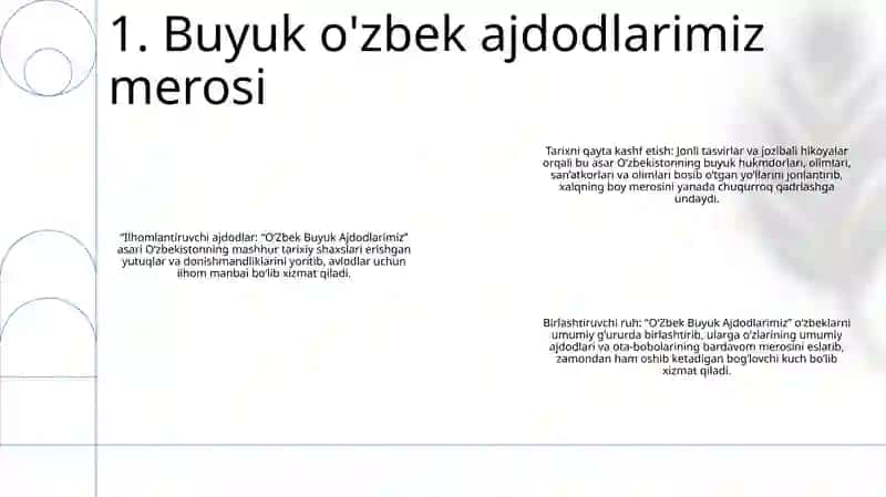 OʻZbek Buyuk Ajdodlarimiz 2