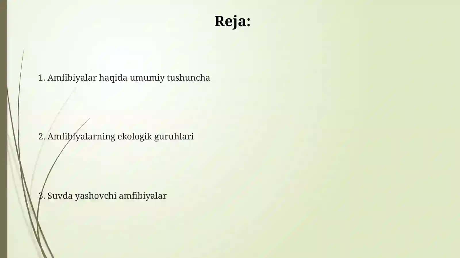 Amfibiyalarning asosiy ekologik guruhlari 2