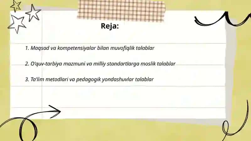 Pedagogik dasturlar yaratishga qoʻyiladigan talablar 2