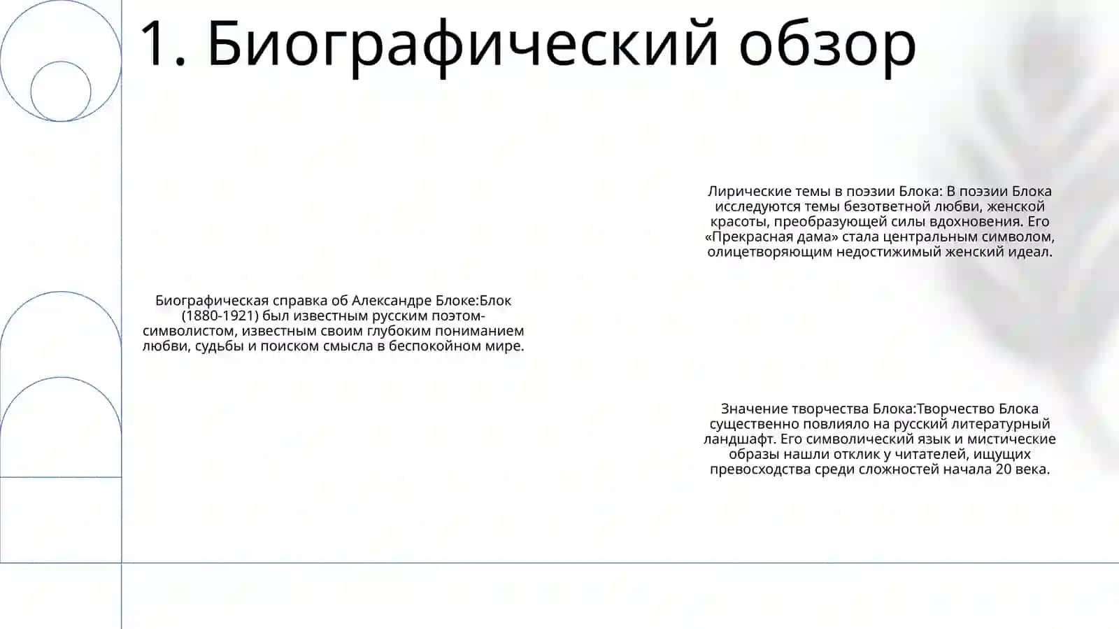 Лирика А. Блока 2