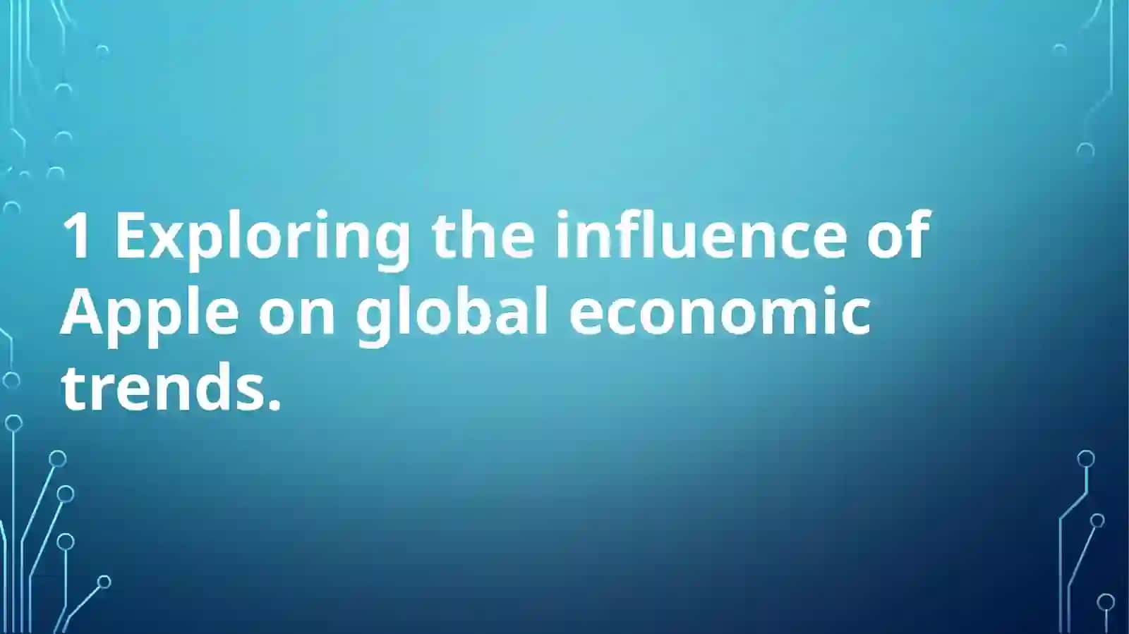 Global Market Influence of Apple 2