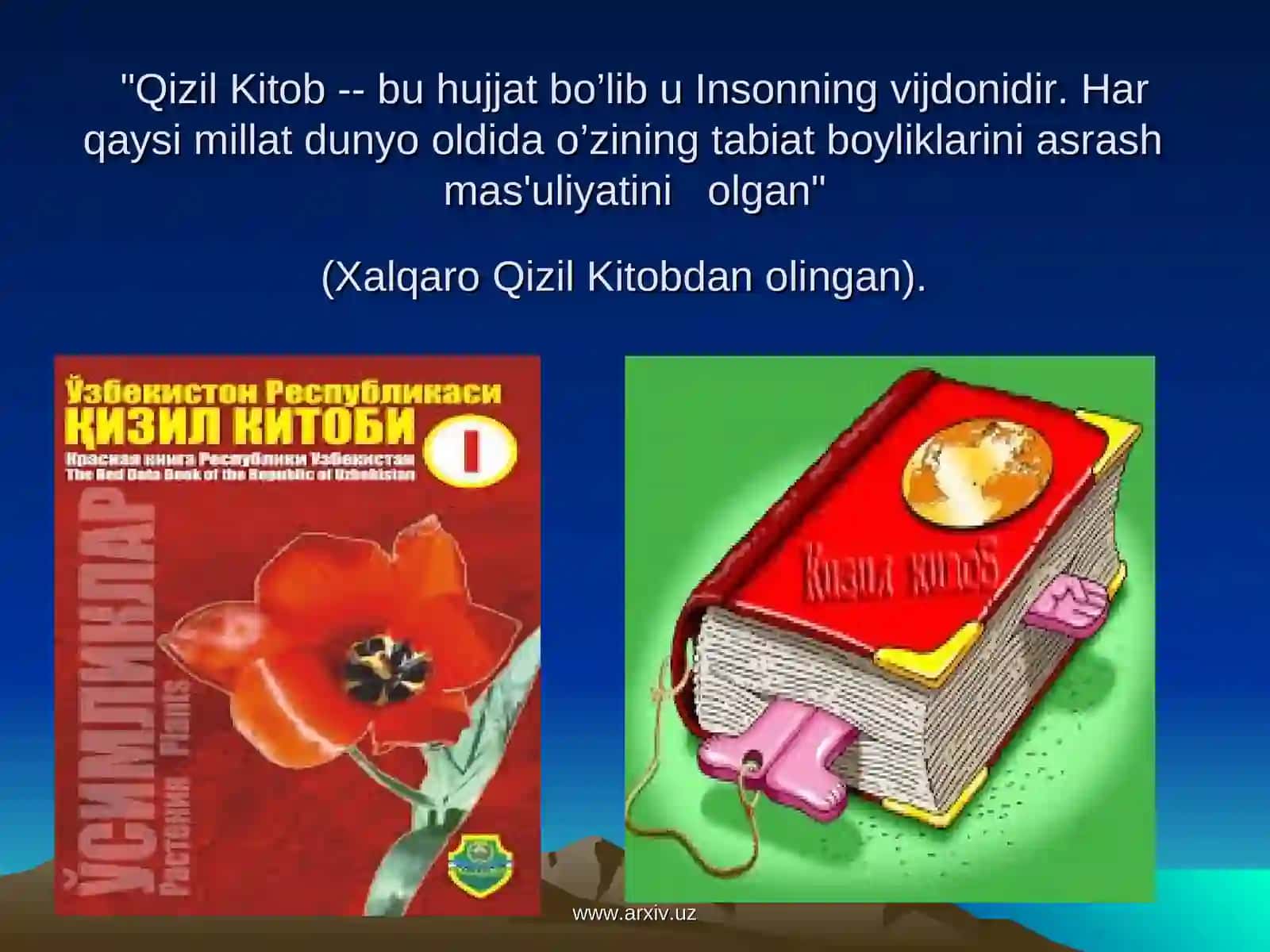 Qizil kitob va uning ahamiyati 2
