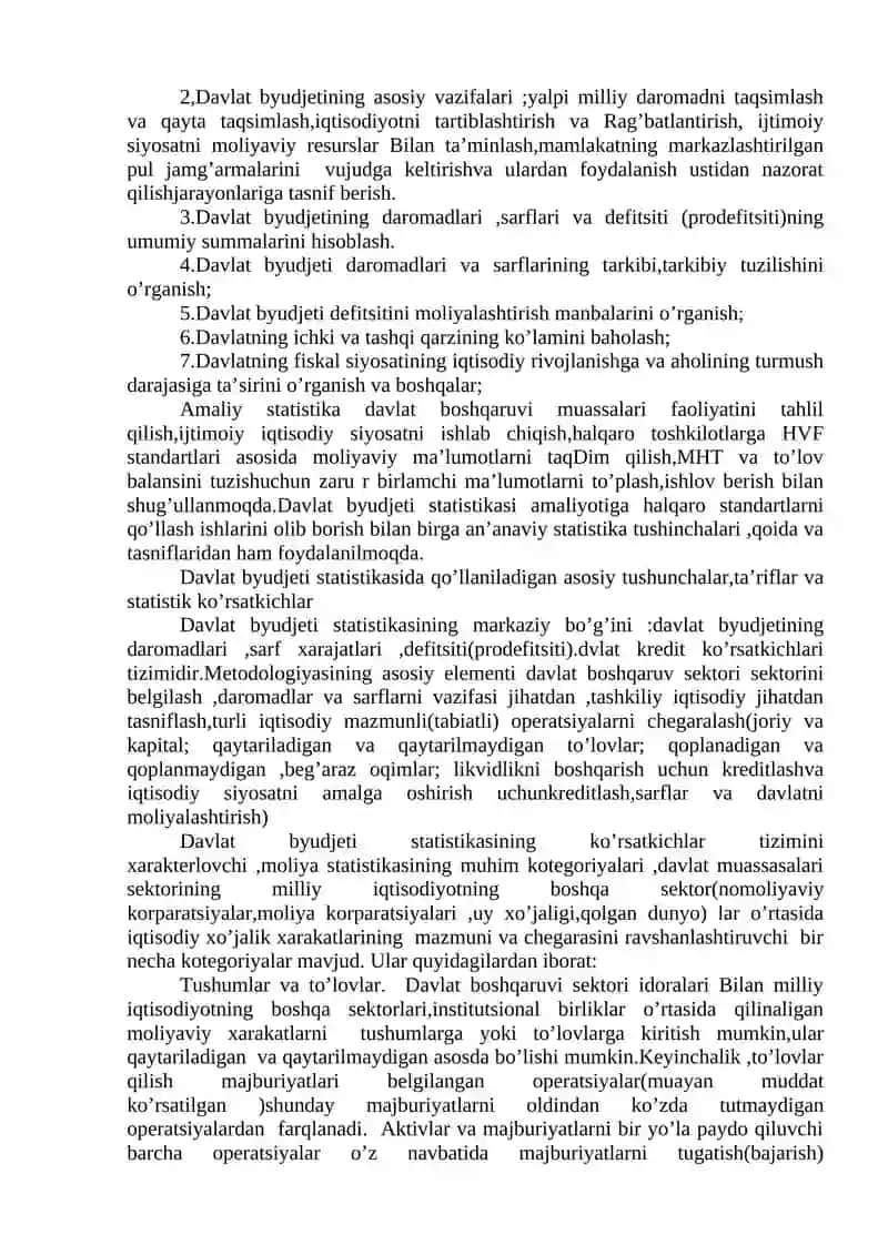 MOLIYA KREDIT TIZIMI STATISTIKASI 2