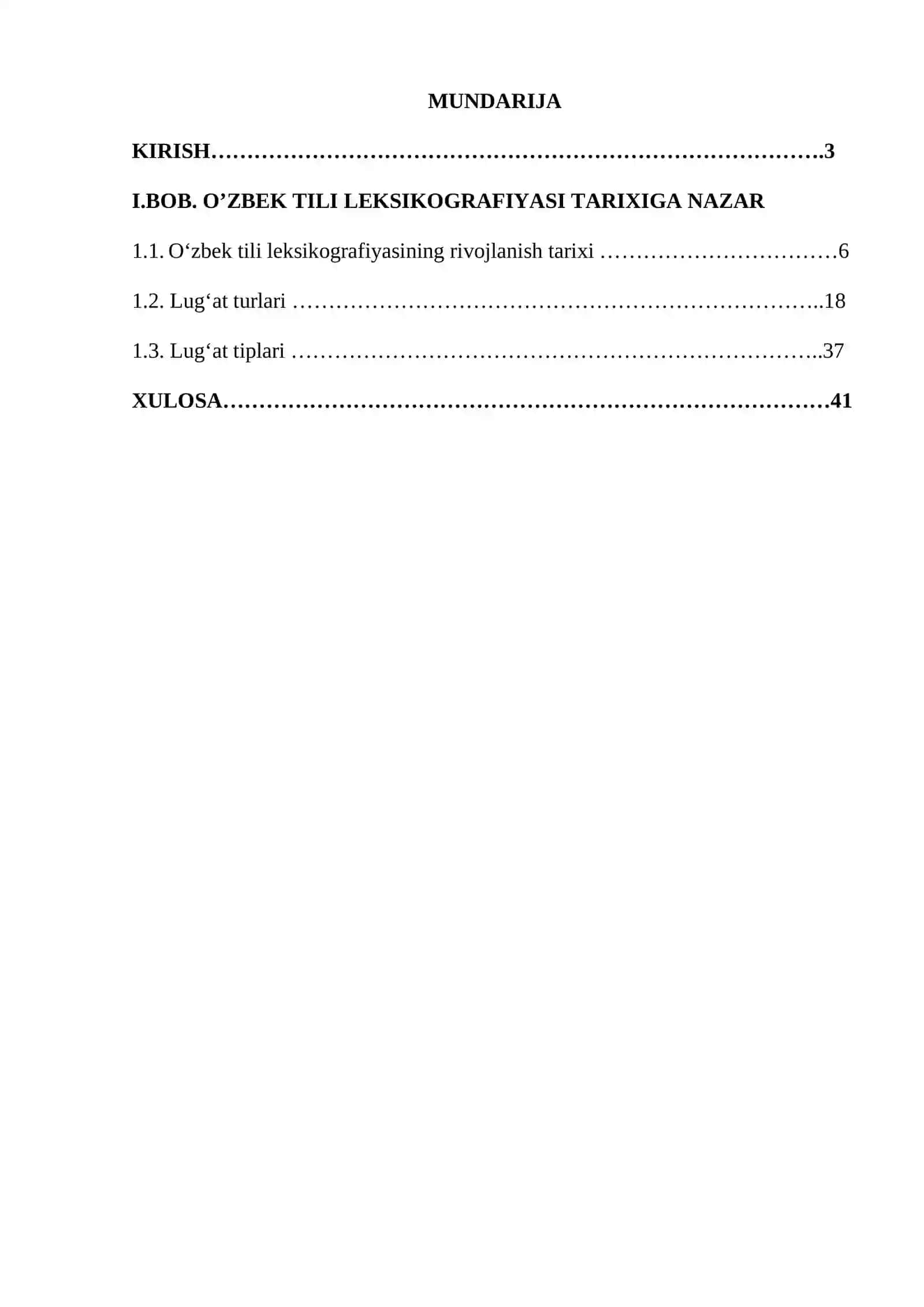 "Oʻzbek tili leksikografiyasi. Lug’at turlari va tiplari" 2