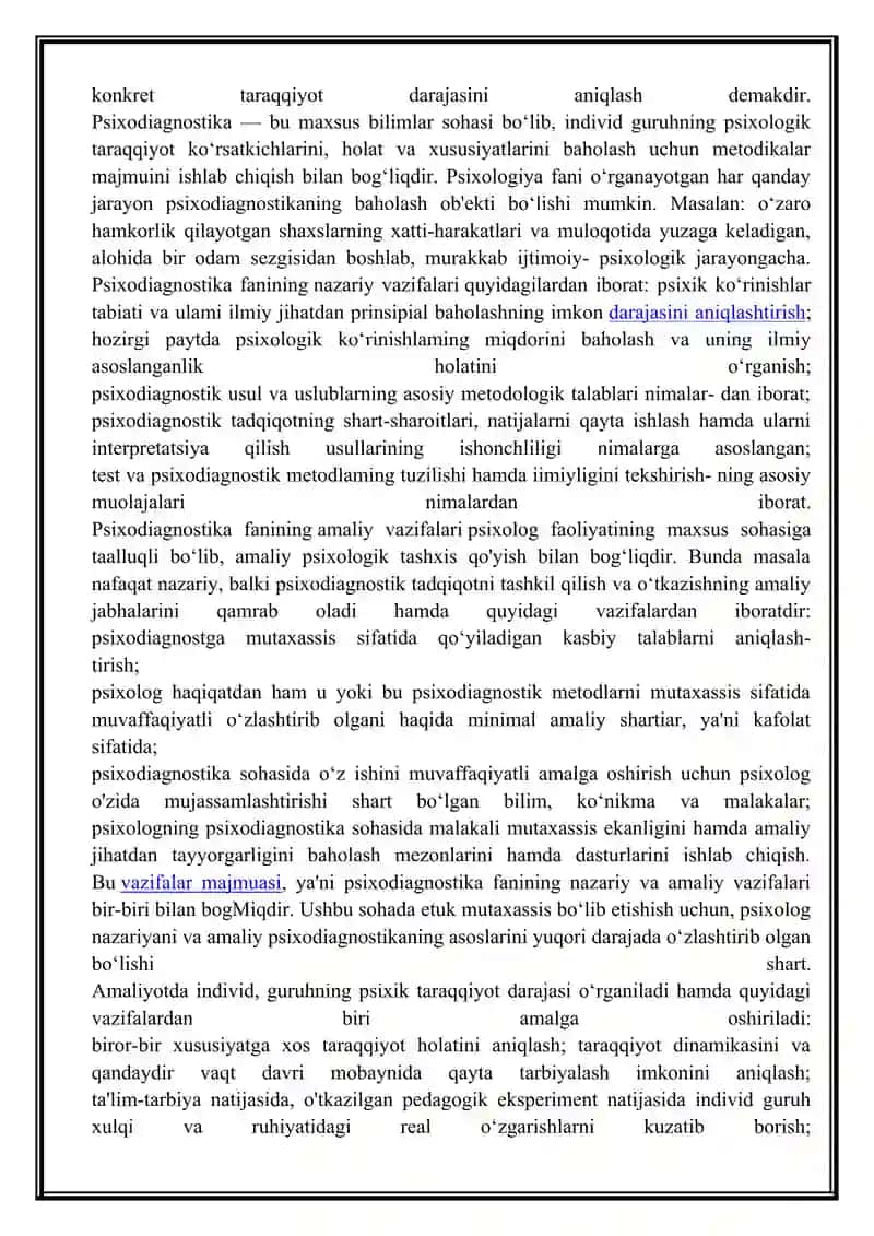 Psixodiagnostika va Psixoterapiya 2