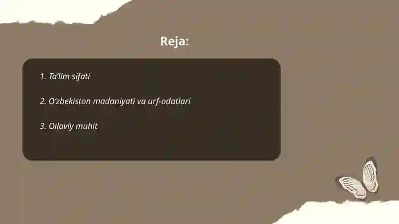 TALABALAR HAYOTI VA FAOLIYATINI O'ZGARTIRUVCHI ASOSIY OMILLAR 2
