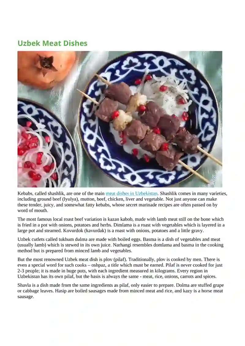 Uzbek Food 2