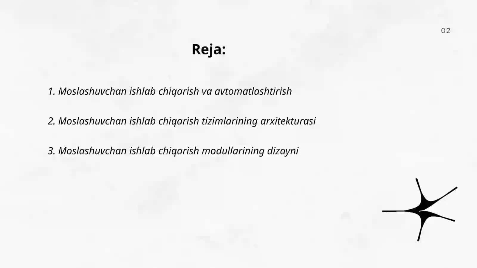 Moslashuvchan ishlab chiqarish modullari 2