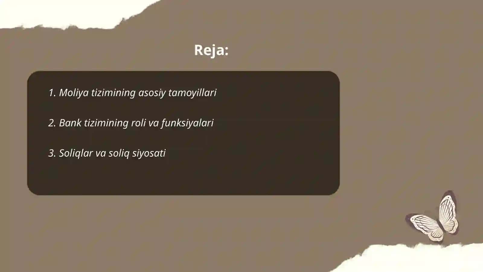 Moliya tizimi 2