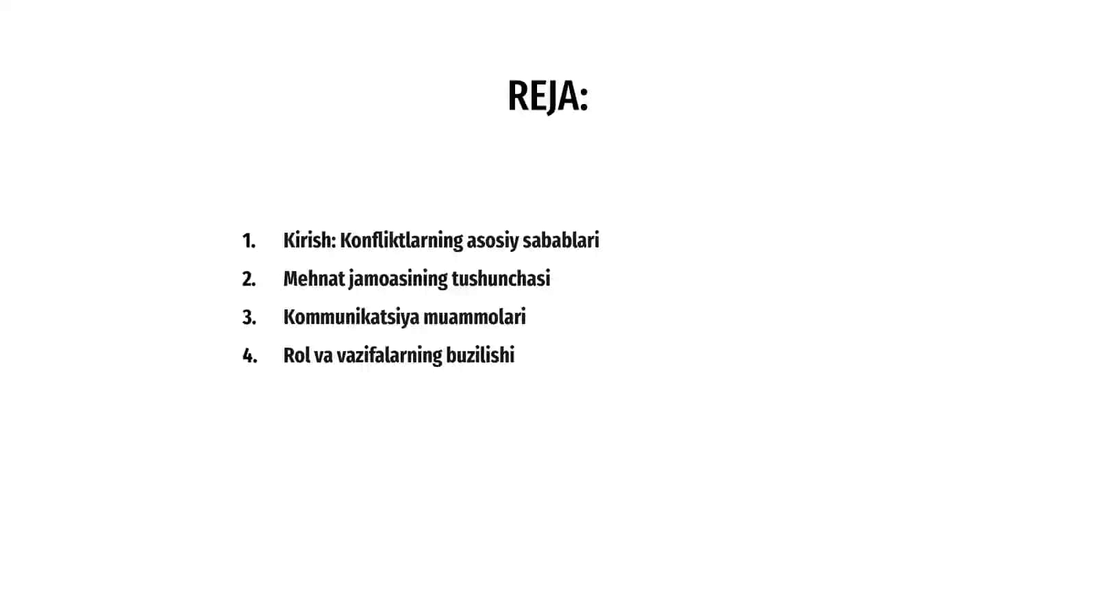 Konfliktlarning asosiy sabablari 2