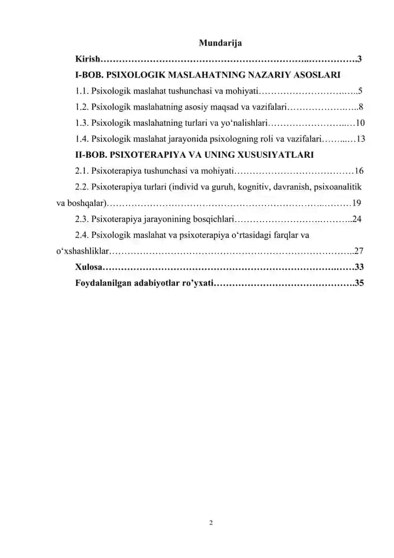 Psixologik maslaxat va psixoterapiya haqida tushuncha 2