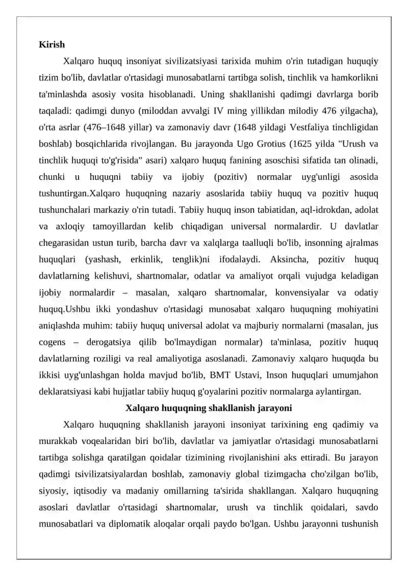 Xalqaro huquqning shakllanishi 2