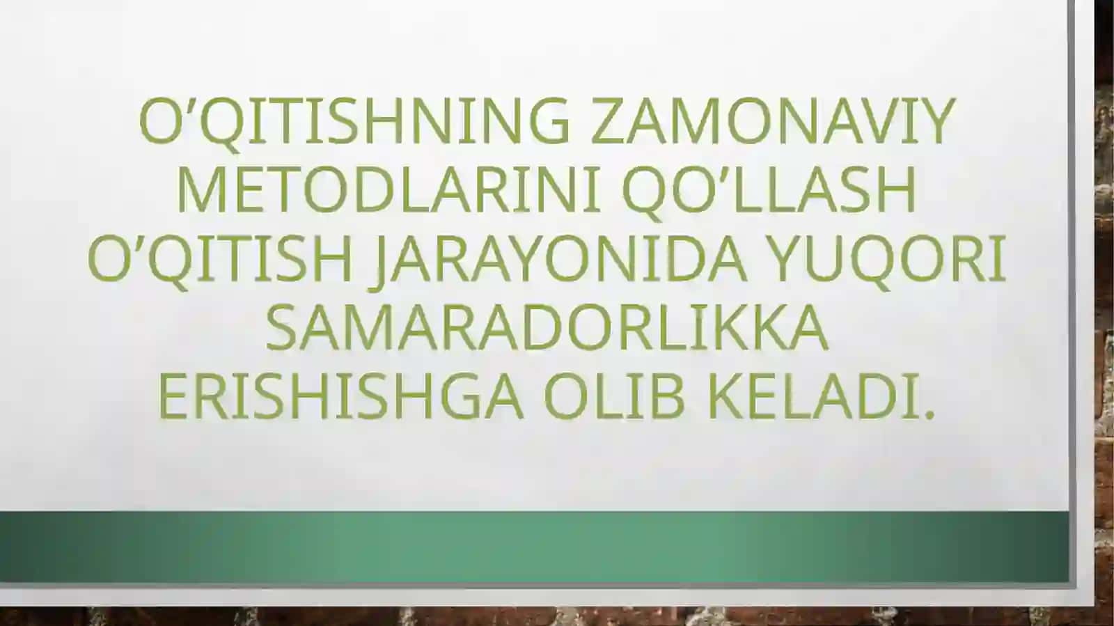 Innovatsion pedagogik texnologiyalar 2