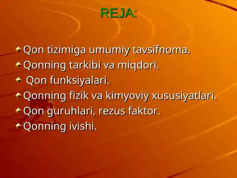 QON FIZIOLOGIYASI 2