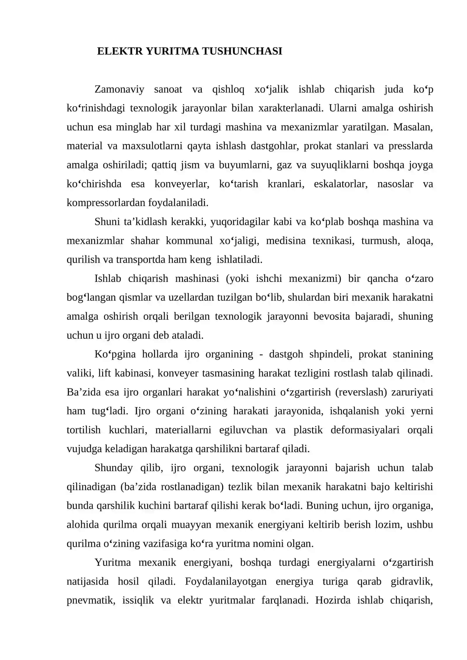 Elektr yuritmalarni ishlab chiqarish mashinasi 2