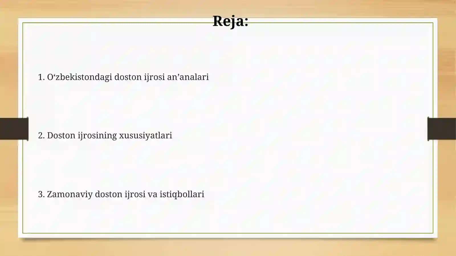 Oʻzbekistonda doston ijrochiligi va uning xususiyatlari 2