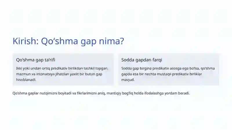 Qoʻshma gaplarda tinish belgilari 2