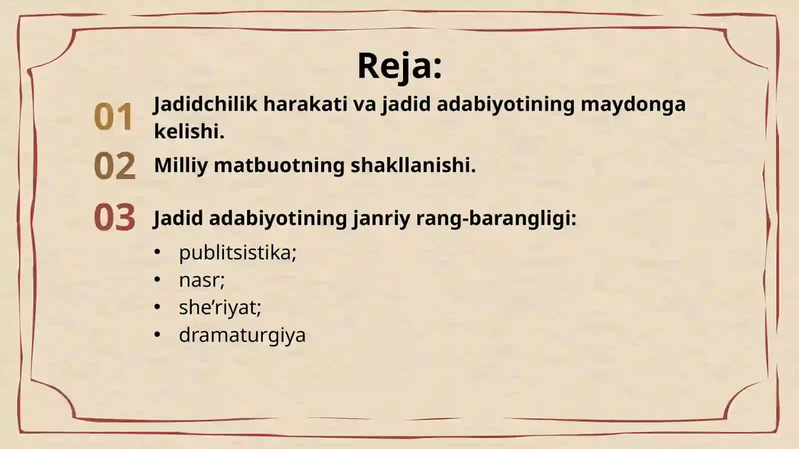 XX ASR BOSHLARIDAGIO‘ZBEK ADABIYOTI 2