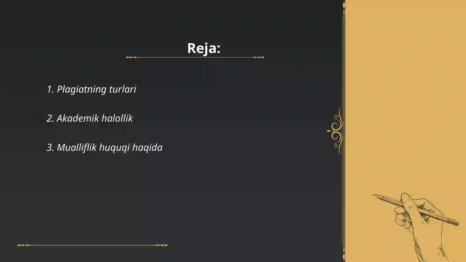 Plagiatning turlari 2