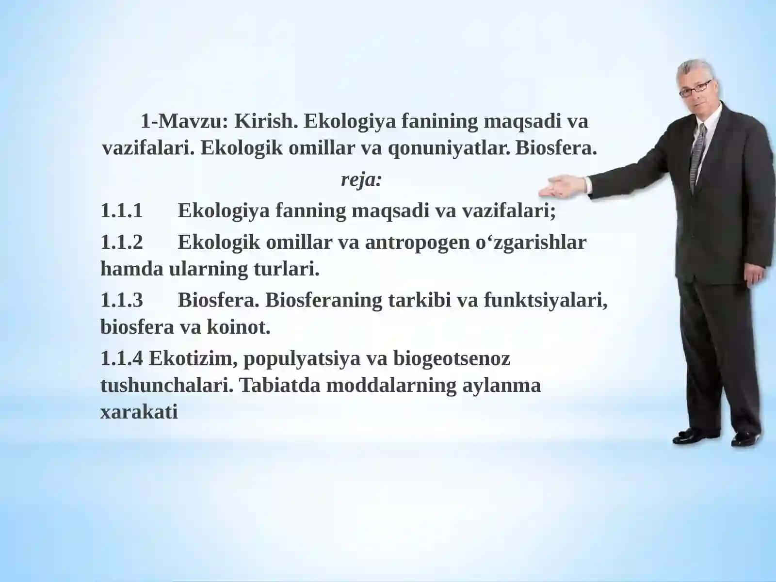 Ekologiyaning nazariyasoslari 2