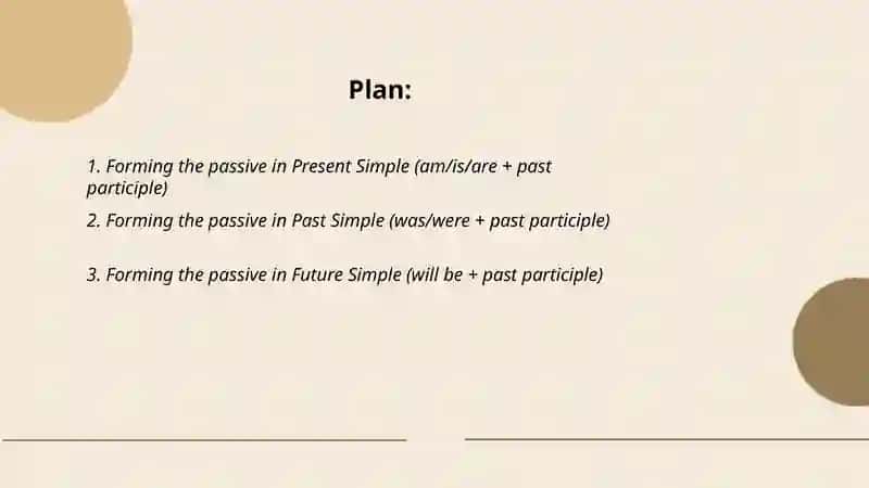 Passive voice 1 ( Present Simple Past Simple Future Simple 2