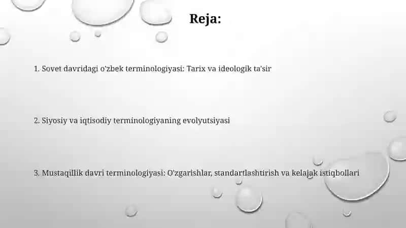 Sobiq sho‘rolar davri o‘zbek terminologiyasi 2