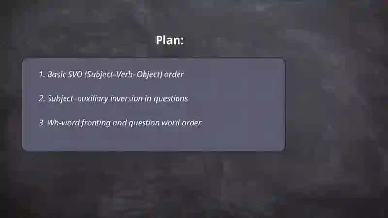 Word order 2