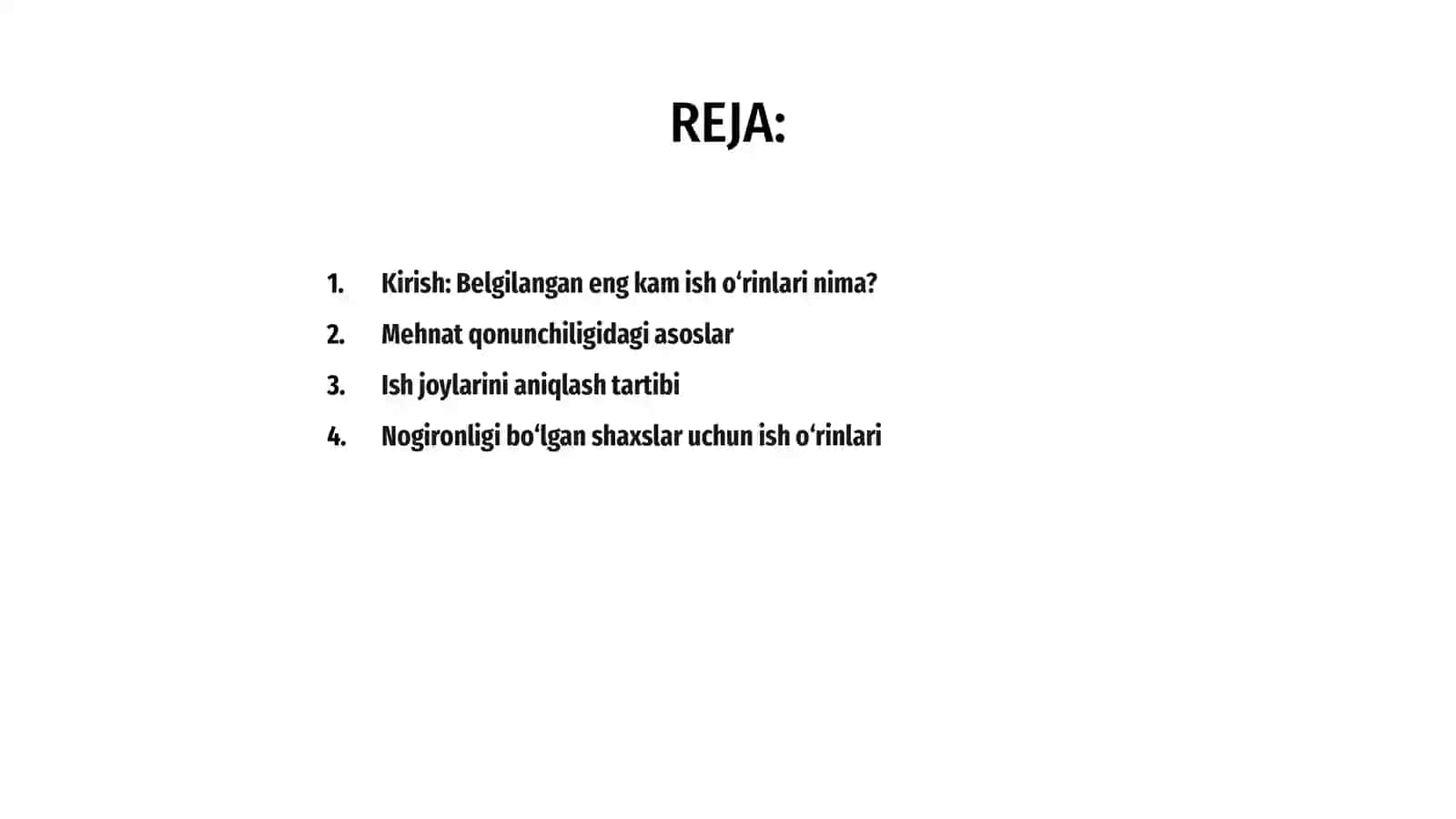 Belgilangan eng kam ish o‘rinlari 2