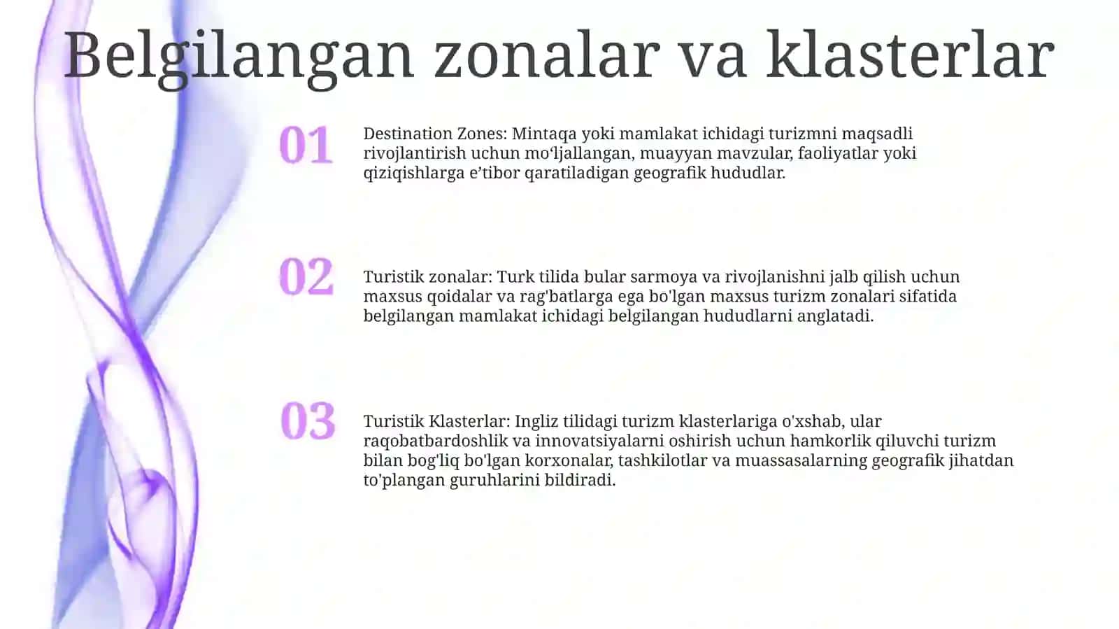 Turistik Zonalar Va Turistik Klasterlar 2