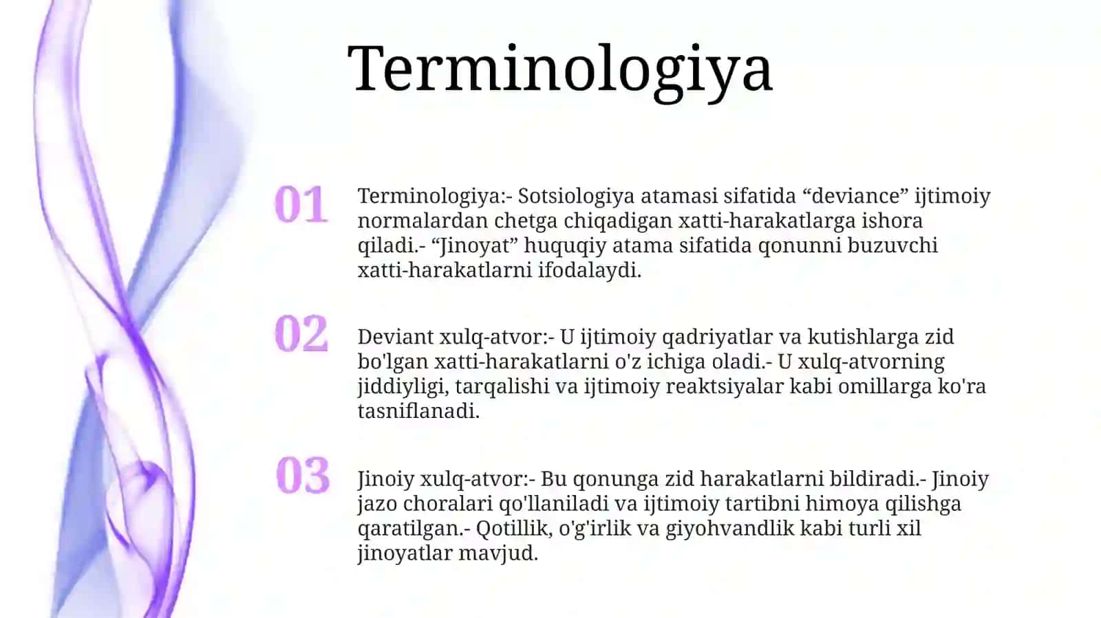 Deviant, Delinkvent Va Kriminal Xatti Xarakatlar 2
