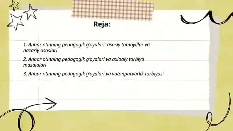 Anbar otinning pedagogik g'oyalari 2