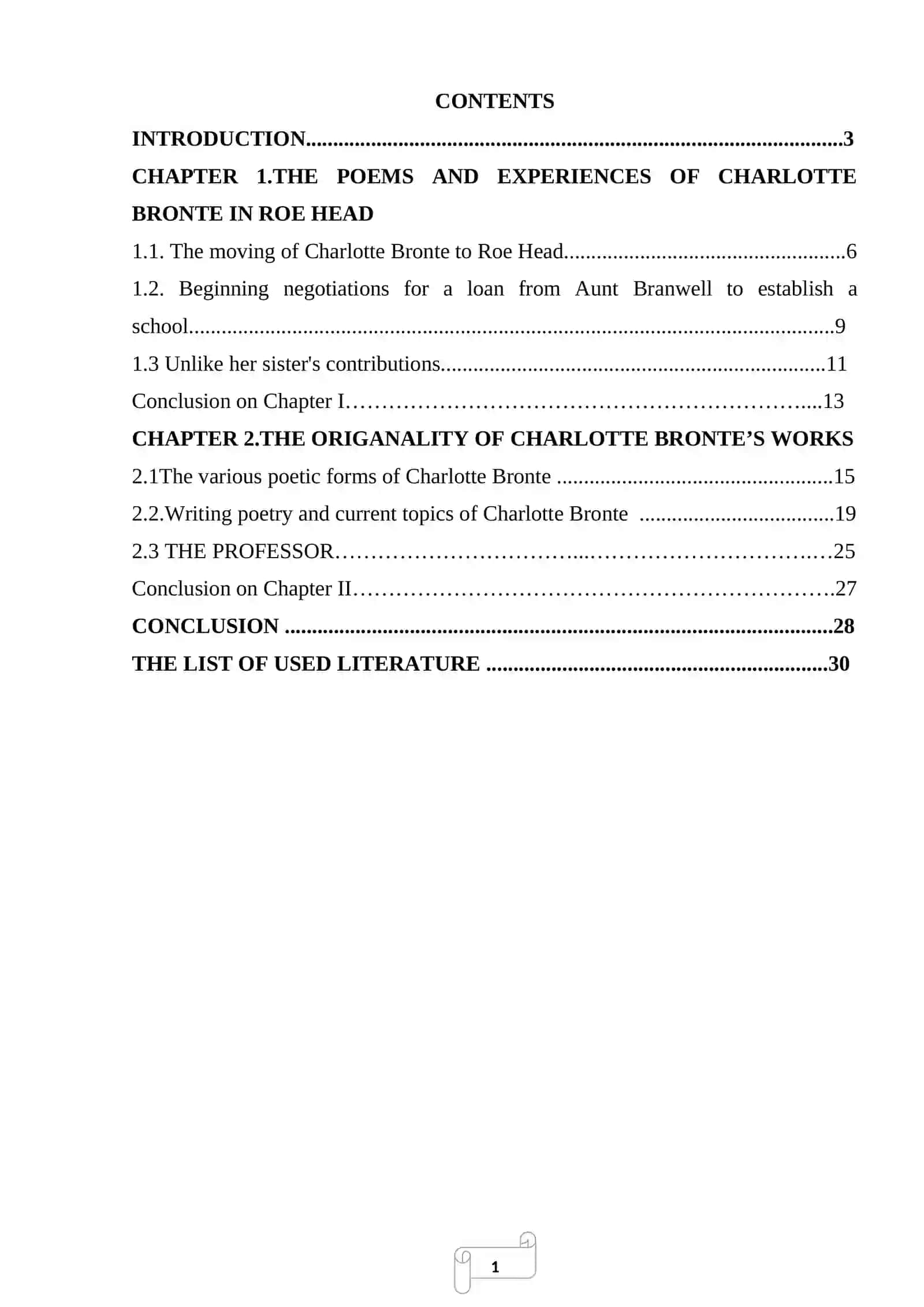 Brontë’s poems after her return to Roe Head 2