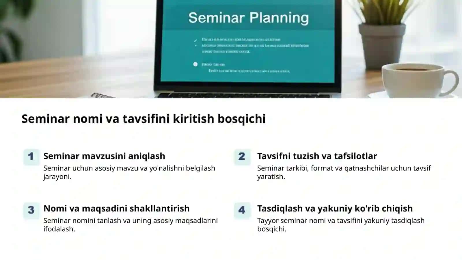 Moodle tizimida seminarlarni yaratish 2