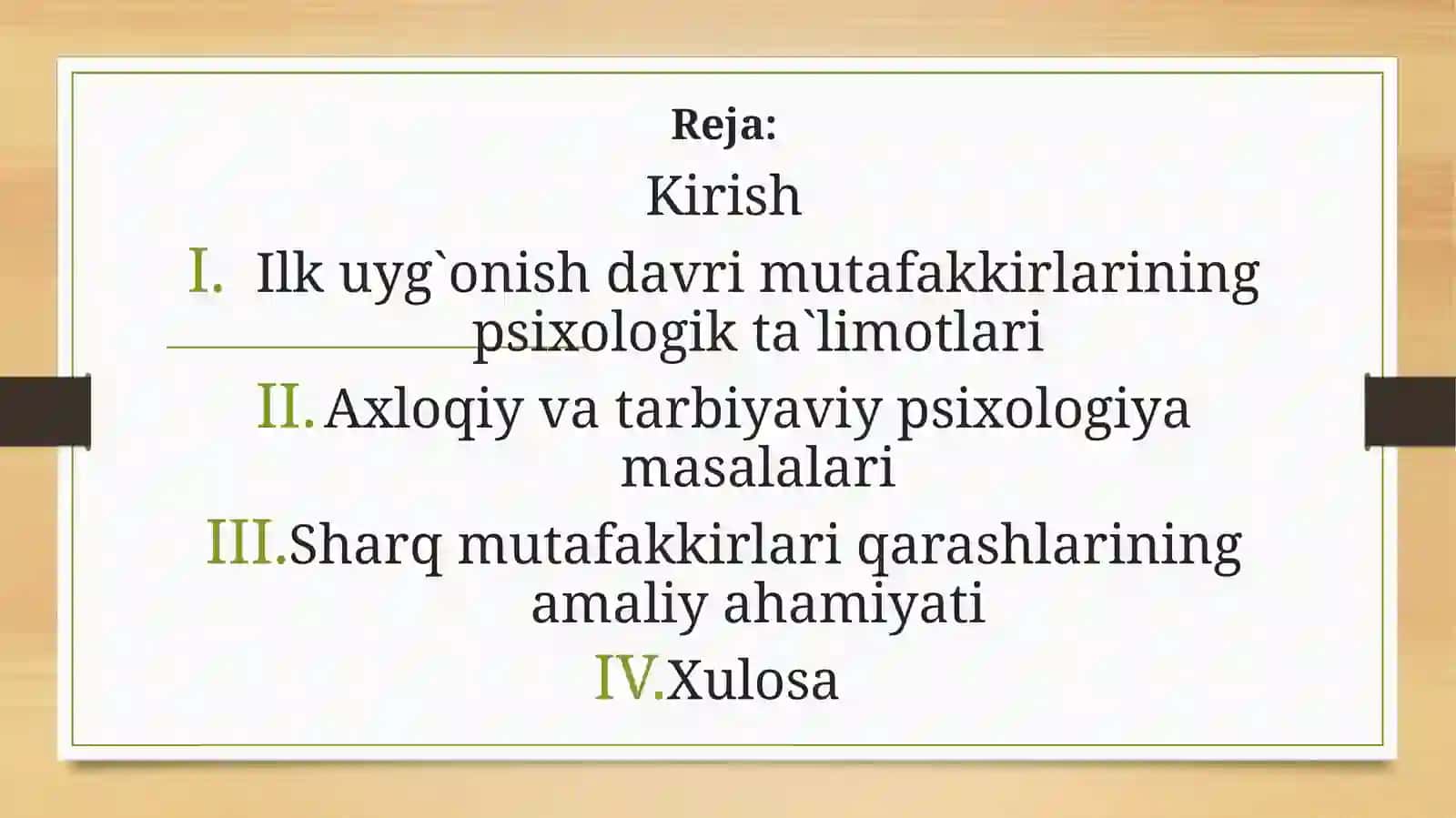 Sharq mutafakkirlarining psixologik qarashlari 2