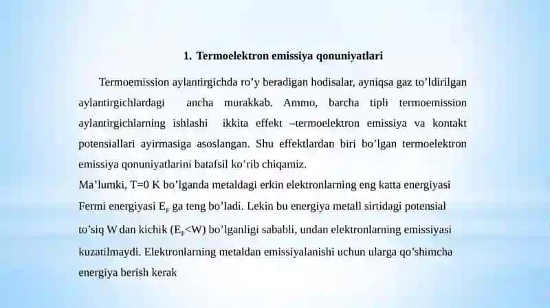 Termoelektronemissiya 2
