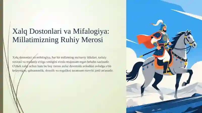 Xalq Dostonlari va Mifalogiya 2