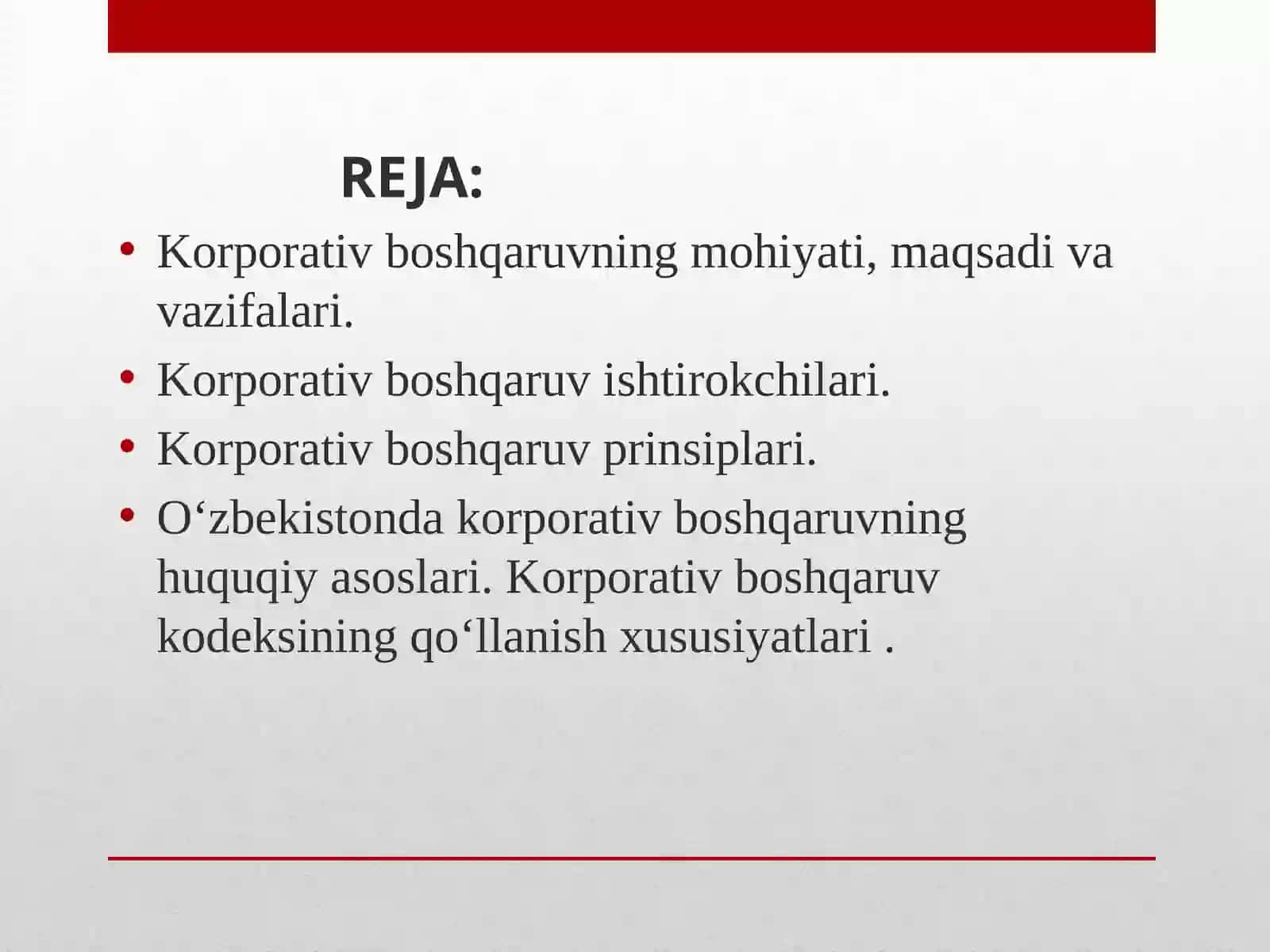 Korporativ boshqaruv 2